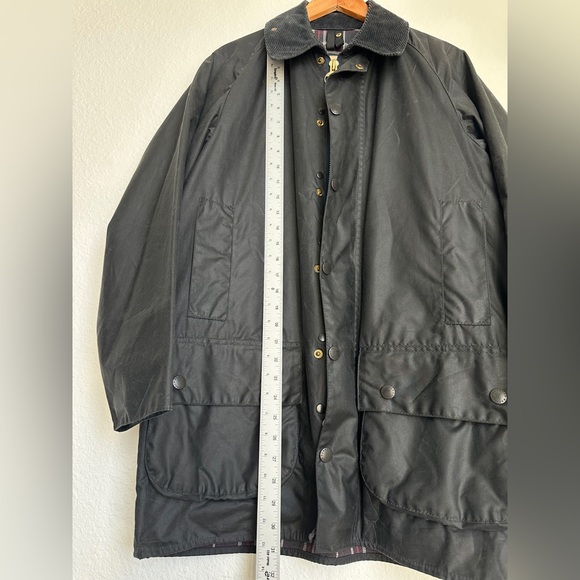 Barbour Beaufort Wax Jacket Black A155 Mens medium - Picture 14 of 16